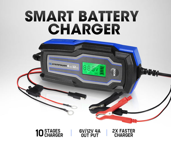 Smart Battery Charger 4A 6V/12V – atempower