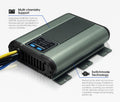 ATEM POWER 135Ah 12V AGM Deep Cycle Battery + 12V 25A DC to DC Battery Charger + Battery Box