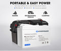 ATEM POWER 12V 135Ah AGM Deep Cycle Battery + Battery Box + 12V 40A DC to DC Battery Charger