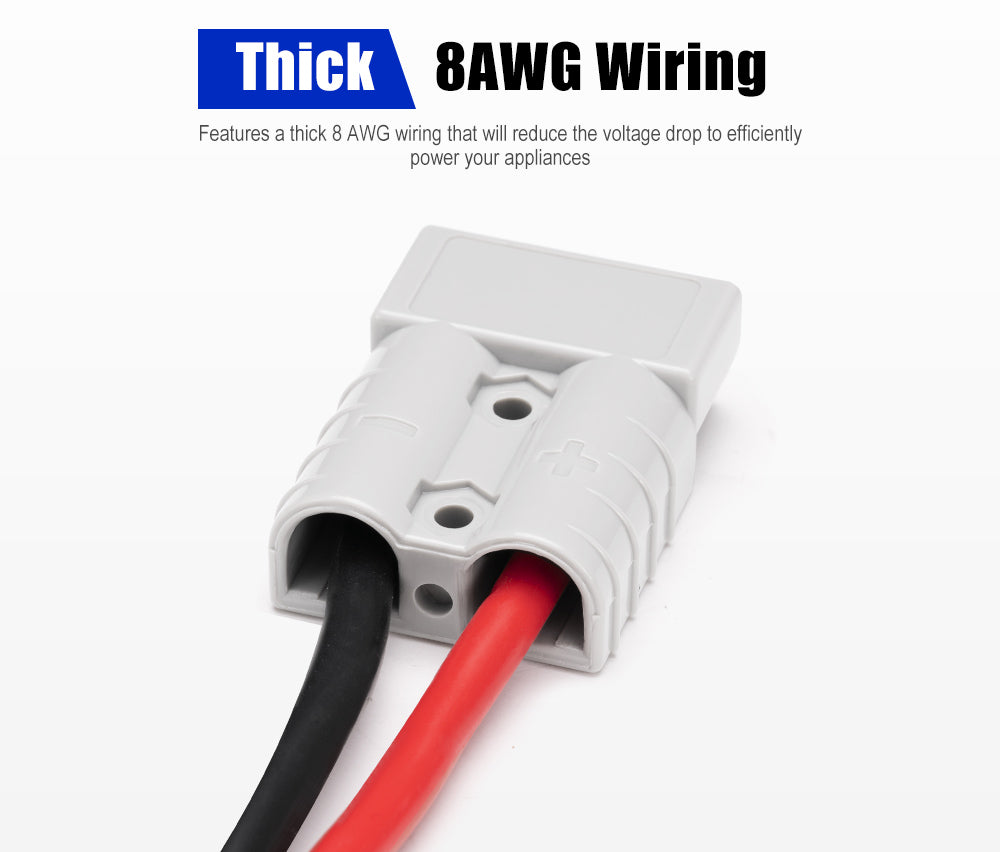ATEM POWER 50A Wiring Kit 12V 6m Anderson Style Plug Battery Cable Qui ATEM POWER 50A Wiring Kit 12V 6m Anderson Style Plug Battery Cable Qui