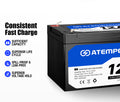 Atem Power 12V 12AH AMP Hour Battery AGM SLA Deep Cycle Fridge Dual Solar Power