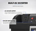 ATEM POWER Battery Box built-in VSR Isolator with 500W Inverter  + 12V 135Ah AGM Battery