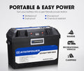 ATEM POWER Battery Box built-in VSR Isolator with 500W Inverter  + 12V 100Ah Lithium Battery