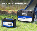 ATEM POWER Battery Box Dual Battery System built-in VSR Isolator + 12V 100Ah Lithium Battery