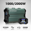 Atem Power 1000W/2000W Pure Sine Wave Inverter 12V to 240V Remote Control LCD