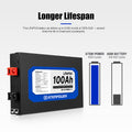 ATEMPOWER 100Ah 12V Slimline Lithium Battery LiFePO4 Deep Cycle Battery