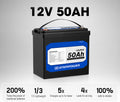 ATEMPOWER 12V 50Ah Lithium Battery LiFePO4 Deep Cycle Marine 4WD Replace AGM