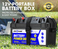 Battery Box 12V Quick Charge Portable Deep Cycle AGM Large Marine USB