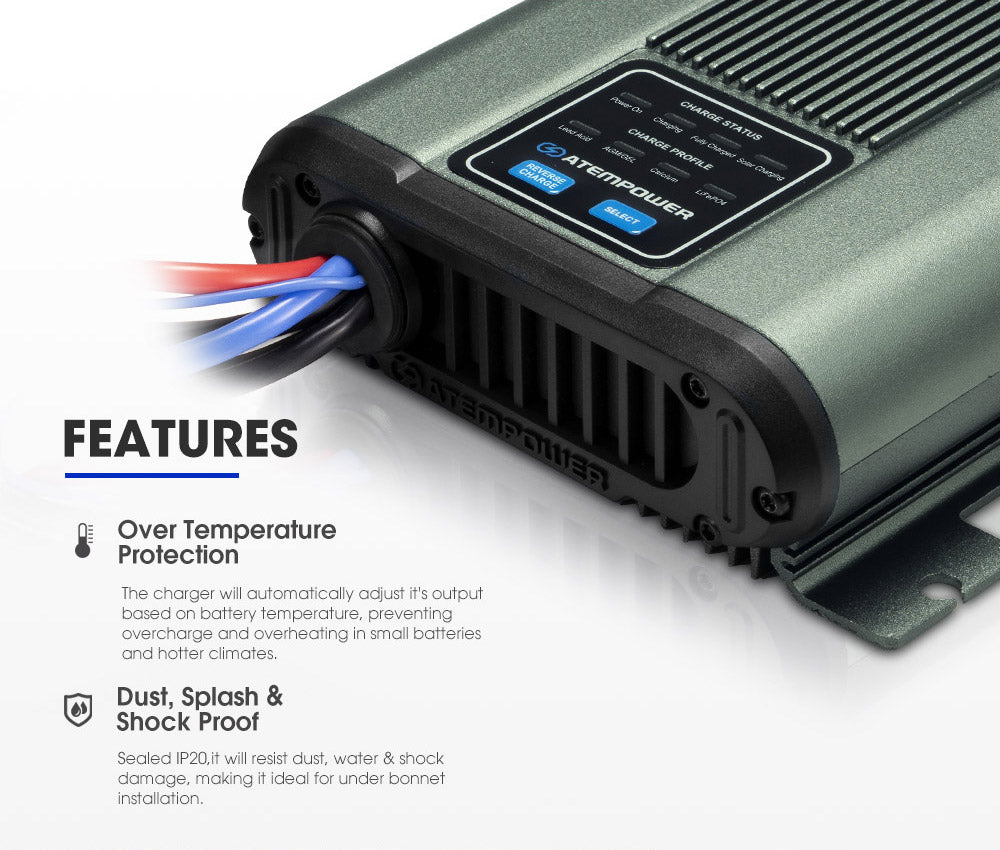 12V 40A DC to DC Battery Charger MPPT System Kit Isolator Dual