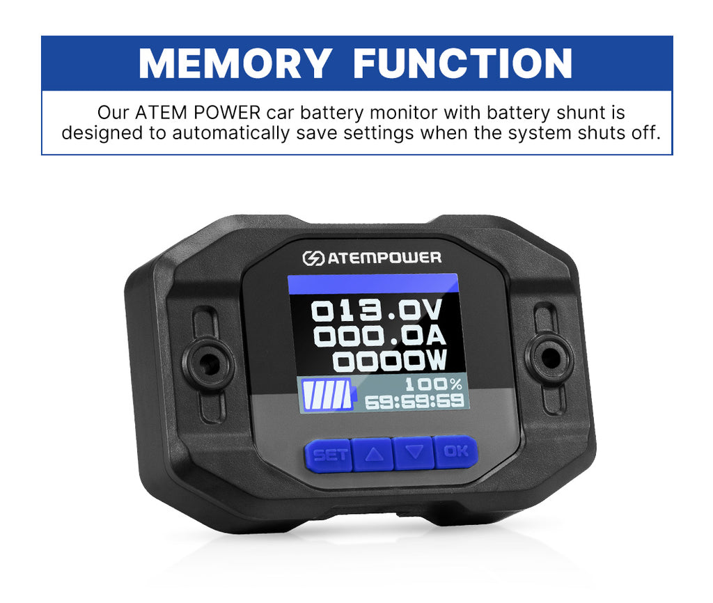 Car Battery Monitor with Low Battery Cutoff Function