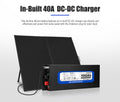 Atem Power 12V 100Ah Slimline Lithium Battery Built-in 40A DC to DC Charger