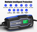 10A 6V/12V Smart Battery Charger Trickle Automatic AGM GEL Car Truck Motorcycle