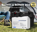135Ah 12V  AGM Deep Cycle Battery Portable Sealed Marine SLA Camping with Battery Box