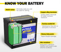 75Ah 12V AGM Deep Cycle Battery Portable Sealed Marine Solar 4WD