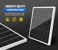 ATEM POWER 60W 12V Solar Panel Mono Fixed + Solar Mounting Brackets