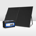 Atem Power 12V 150Ah Lithium Battery LiFePO4 + 300W 12V Folding Solar Panel Kit